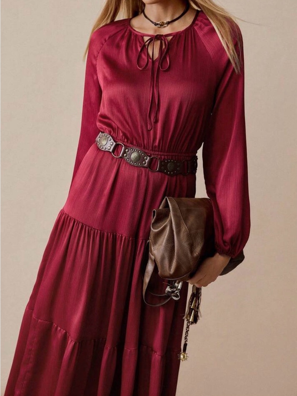 Bohemian Lantern Sleeve Elegant Women Dress